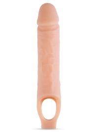 Телесный реалистичный фаллоудлинитель 10 Inch Silicone Cock Sheath Penis Extender - 25,4 см. - Blush Novelties - в Салавате купить с доставкой