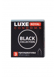 Черные презервативы LUXE Royal Black Collection - 3 шт. - Luxe - купить с доставкой в Салавате