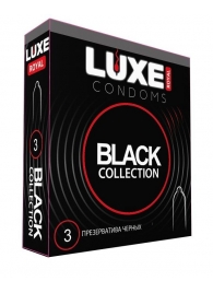 Черные презервативы LUXE Royal Black Collection - 3 шт. - Luxe - купить с доставкой в Салавате