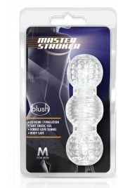 Прозрачный фигурный мастурбатор Master Stroker - Blush Novelties - в Салавате купить с доставкой