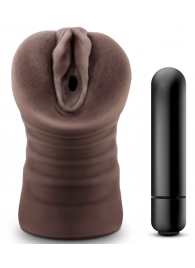 Коричневый мастурбатор-вагина Hot Chocolate Brianna - Blush Novelties - в Салавате купить с доставкой