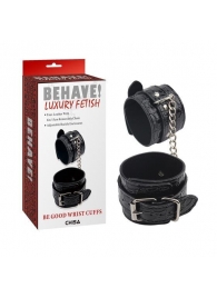 Черные наручники Be good Wrist Cuffs - Chisa - купить с доставкой в Салавате