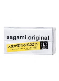 Презервативы Sagami Original 0.02 L-size увеличенного размера - 10 шт. - Sagami - купить с доставкой в Салавате