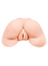 Телесная вибровагина Julie с 2 рабочими отверстиями - Baile - в Салавате купить с доставкой