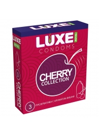 Презервативы с ароматом вишни LUXE Royal Cherry Collection - 3 шт. - Luxe - купить с доставкой в Салавате