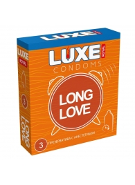 Презервативы с продлевающим эффектом LUXE Royal Long Love - 3 шт. - Luxe - купить с доставкой в Салавате