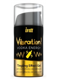 Жидкий интимный гель с эффектом вибрации Vibration! Vodka Energy - 15 мл. - INTT - купить с доставкой в Салавате