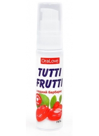 Гель-смазка Tutti-frutti со вкусом барбариса - 30 гр. - Биоритм - купить с доставкой в Салавате