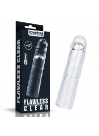 Прозрачная насадка-удлинитель Flawless Clear Penis Sleeve Add 2 - 19 см. - Lovetoy - в Салавате купить с доставкой