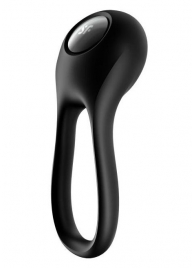 Черное эрекционное виброкольцо Majestic Duo - Satisfyer - в Салавате купить с доставкой