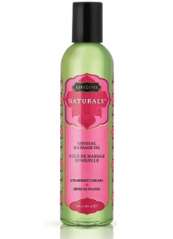 Массажное масло Naturals Strawberry Dreams с ароматом клубники - 236 мл. - Kama Sutra - купить с доставкой в Салавате