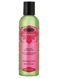 Массажное масло Naturals Strawberry Dreams с ароматом клубники - 59 мл. - Kama Sutra - купить с доставкой в Салавате