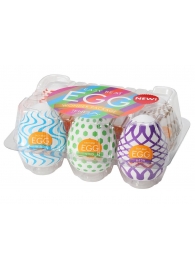 Набор из 6 мастурбаторов Tenga EGG IV с различным рельефом - Tenga - в Салавате купить с доставкой