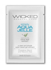 Гель-лубрикант Simply Aqua Jelle - 3 мл. - Wicked - купить с доставкой в Салавате