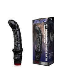 Черный вибромассажер простаты 6  Premium Prostate Massager - BlueLine - в Салавате купить с доставкой