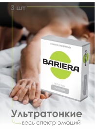 Ультратонкие презервативы Bariera Ultra Thin - 3 шт. - Bariera - купить с доставкой в Салавате