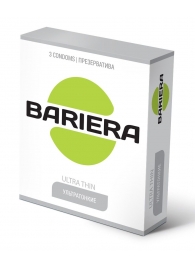 Ультратонкие презервативы Bariera Ultra Thin - 3 шт. - Bariera - купить с доставкой в Салавате