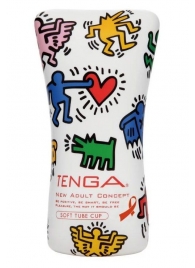 Мастурбатор-туба Keith Haring Soft Tube CUP - Tenga - в Салавате купить с доставкой