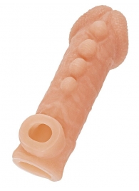 Телесная закрытая насадка с шишечками Cock Sleeve Size S - 13,8 см. - KOKOS - в Салавате купить с доставкой