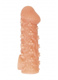 Телесная закрытая насадка с пучками шишечек Cock Sleeve Size S - 13,8 см. - KOKOS - в Салавате купить с доставкой Телесная закрытая насадка с пучками шишечек Cock Sleeve Size S - 13,8 см. - KOKOS - в Салавате купить с доставкой