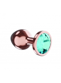 Пробка цвета розового золота с малиновым кристаллом Diamond Topaz Shine L - 8,3 см. - Lola Games - купить с доставкой в Салавате