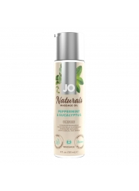 Массажное масло с ароматом перечной мяты и эвкалипта JO Naturals Peppermint   Eucalyptus - 120 мл. - System JO - купить с доставкой в Салавате