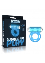 Голубое, светящееся в темноте эрекционное виброкольцо Lumino Play Vibrating Penis Ring - Lovetoy - в Салавате купить с доставкой