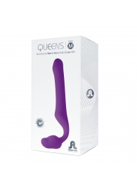 Лиловый безремневой страпон Queens M - Adrien Lastic - купить с доставкой в Салавате
