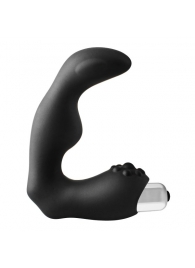 Черный вибромассажер простаты FantASStic Vibrating Prostate Massager - 11,3 см. - Dream Toys - в Салавате купить с доставкой