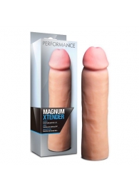 Телесная фаллическая насадка на пенис Magnum Xtender - 23 см. - Blush Novelties - в Салавате купить с доставкой