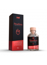 Массажный гель с ароматом клубники Strawberry - 30 мл. - INTT - купить с доставкой в Салавате