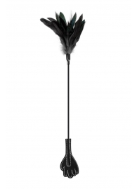 Двусторонний стек-щекоталка Sweet Caress Feather Whip - 58 см. - Sweet Caress - купить с доставкой в Салавате