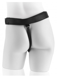 Страпон с телесной насадкой 7  Uncut with Strap on Harness - 18 см. - Pipedream - купить с доставкой в Салавате