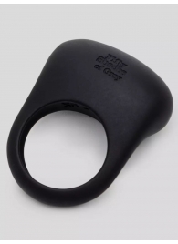 Черное эрекционное виброкольцо Sensation Rechargeable Vibrating Love Ring - Fifty Shades of Grey - в Салавате купить с доставкой