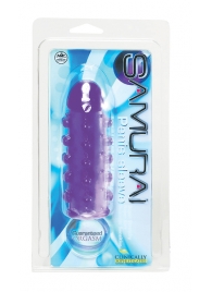 Закрытая фиолетовая насадка с пупырышками SAMURAI PENIS SLEEVE PURPLE - 14,5 см. - NMC - в Салавате купить с доставкой