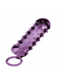 Закрытая фиолетовая насадка с пупырышками SAMURAI PENIS SLEEVE PURPLE - 14,5 см. - NMC - в Салавате купить с доставкой