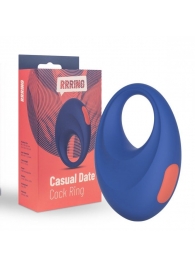 Синее эрекционное кольцо RRRING Casual Date Cock Ring - FeelzToys - в Салавате купить с доставкой