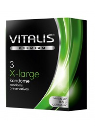 Презервативы увеличенного размера VITALIS PREMIUM x-large - 3 шт. - Vitalis - купить с доставкой в Салавате