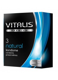 Классические презервативы VITALIS PREMIUM natural - 3 шт. - Vitalis - купить с доставкой в Салавате