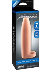 Телесная насадка Real Feel Enhancer XL - 17 см. - Pipedream - в Салавате купить с доставкой