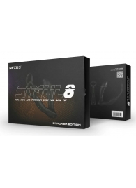 Черный вибромассажер простаты Nexus Simul8 Stroker Edition с кольцами для пениса и мошонки - Nexus Range - в Салавате купить с доставкой