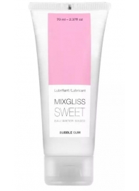 Смазка на водной основе Mixgliss Sweet с ароматом бабл-гам - 70 мл. - Mixgliss - купить с доставкой в Салавате