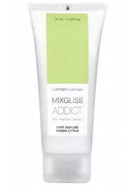 Смазка на водной основе Mixgliss Addict с ароматом цитруса - 70 мл. - Mixgliss - купить с доставкой в Салавате