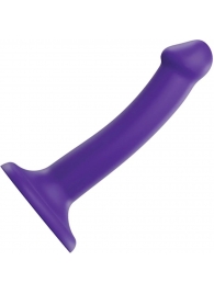 Фиолетовый фаллоимитатор-насадка Strap-On-Me Dildo Dual Density size S - 17 см. - Strap-on-me - купить с доставкой в Салавате