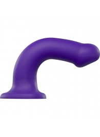 Фиолетовый фаллоимитатор-насадка Strap-On-Me Dildo Dual Density size L - 19 см. - Strap-on-me - купить с доставкой в Салавате