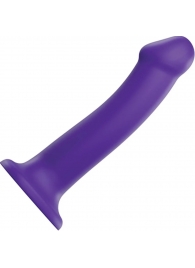 Фиолетовый фаллоимитатор-насадка Strap-On-Me Dildo Dual Density size L - 19 см. - Strap-on-me - купить с доставкой в Салавате