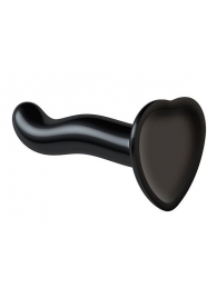 Черный фаллоимитатор-насадка Strap-On-Me P G spot Dildo size S - 16,4 см. - Strap-on-me - купить с доставкой в Салавате