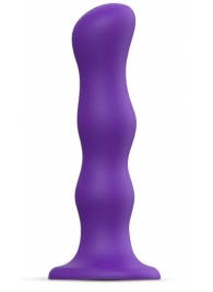 Фиолетовая насадка Strap-On-Me Dildo Geisha Balls size M - Strap-on-me - купить с доставкой в Салавате