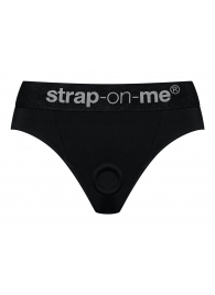 Черные трусики для насадок Heroine Lingerie Harness - size S - Strap-on-me - купить с доставкой в Салавате