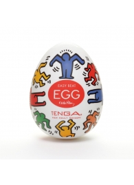 Мастурбатор-яйцо Keith Haring EGG DANCE - Tenga - в Салавате купить с доставкой